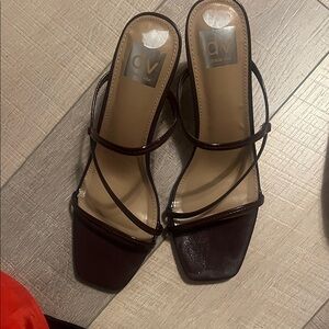DV by Dolce Vita Women's Dark Brown Strappy Heels